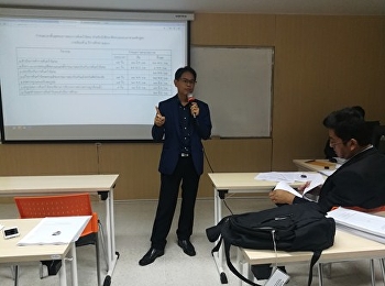 รองคณบดีฝ่ายบริหาร ว.นวัตกรรม เป็นประธาน
ให้ความรู้นักศึกษาสาขาวิชาการจัดการฟุตบอลเกี่ยวกับการสอบค้นคว้าอิสระ