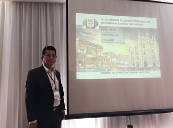 สาขาวิชาการจัดการฟุตบอลอาชีพ
นำเสนอผลงานวิชาการ ณ กรุงมิลาน
ประเทศอิตาลี